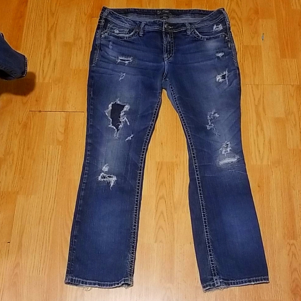 Silver jeans